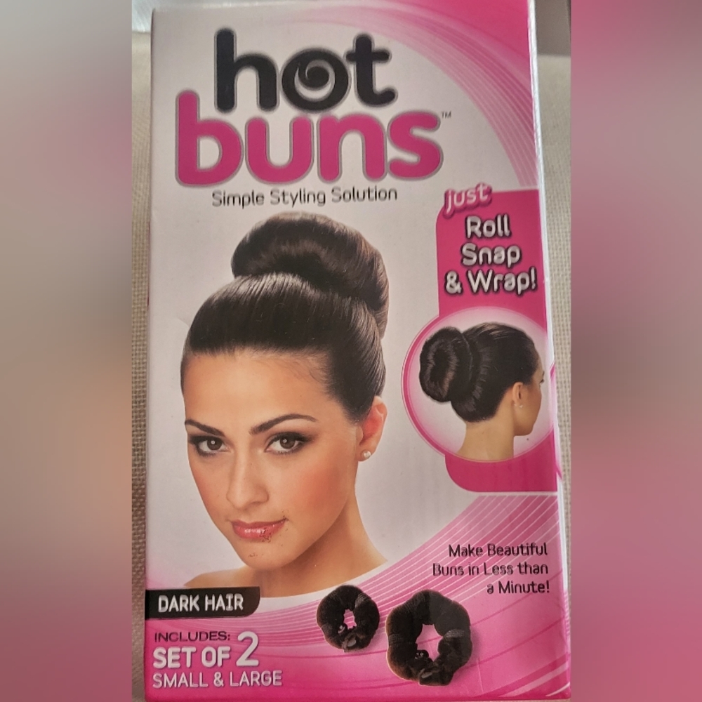 HOT BUNS hair solution, dark brown
